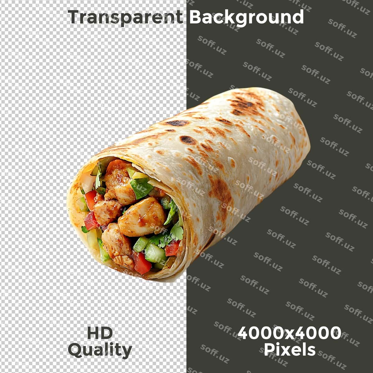 "Yig'ib olinadigan" yozuvi tushirilgan burrito rasmi | Picture burrito with words retractable it 1