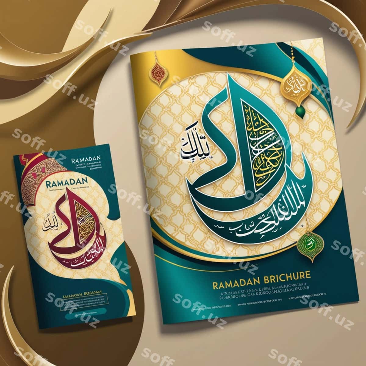 Qog'oz varaq so'z kalligrafiyasi bilan | Piece paper with word calligraphy it 1