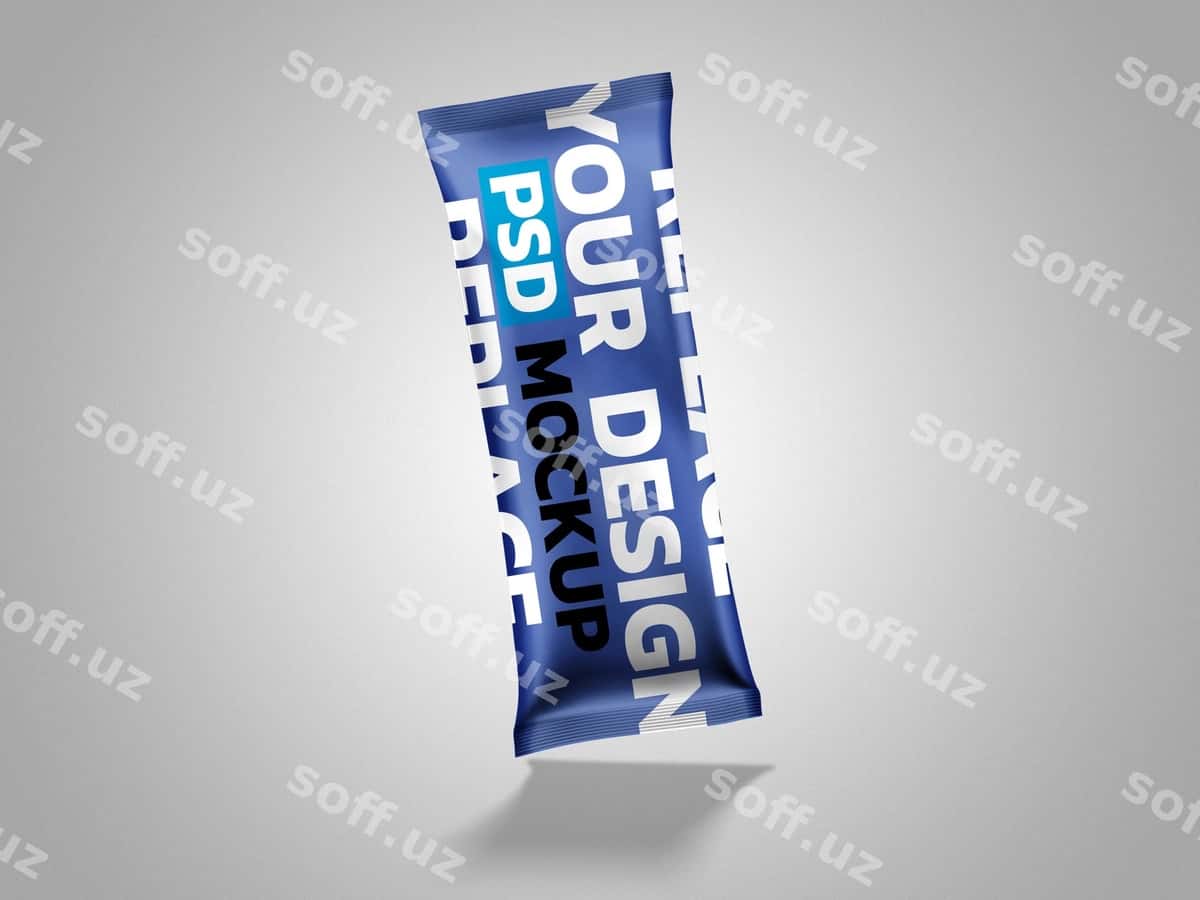 Plastik qadoqlash namunasi | Plastic packaging mockup 1