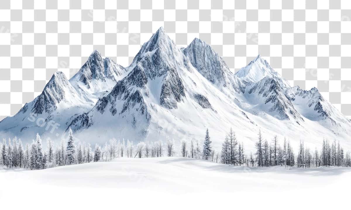 Png landshaft qor tog 'manzarasi | Png landscape snow mountain scenery 1