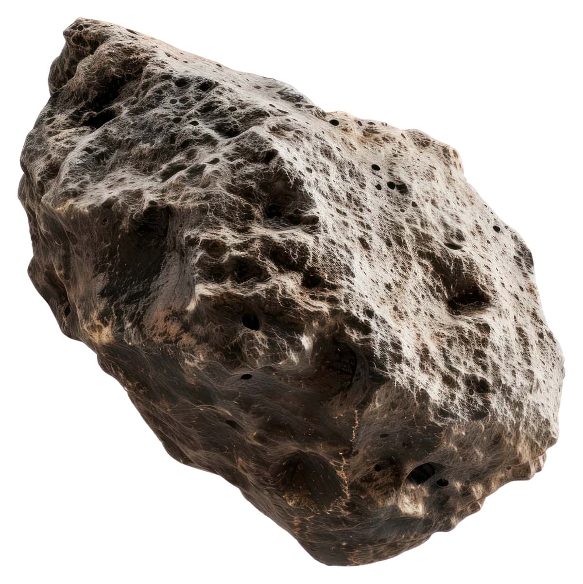 Png teksturali meteorit qoyasi | Png textured meteorite rock closeup 1