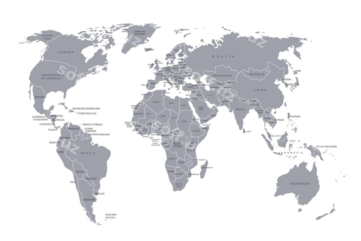 Dunyoning siyosiy xaritası | Political map world 1