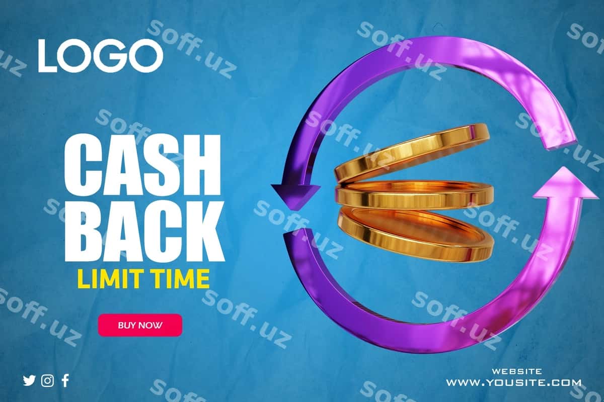 Poster pul qaytish tadbiri | Poster cash back event 1