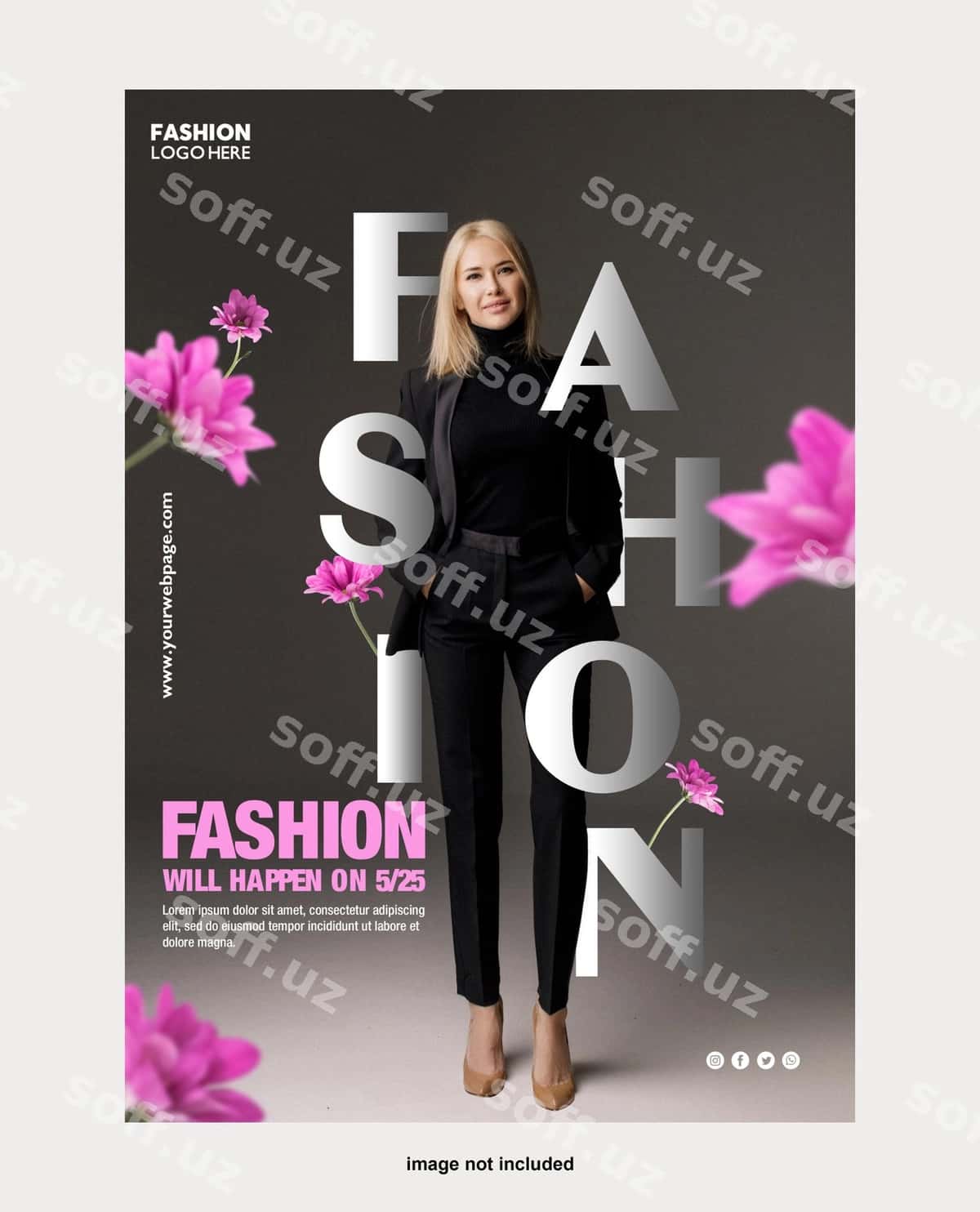 Poster moda shablonlari | Poster fashion templates 1