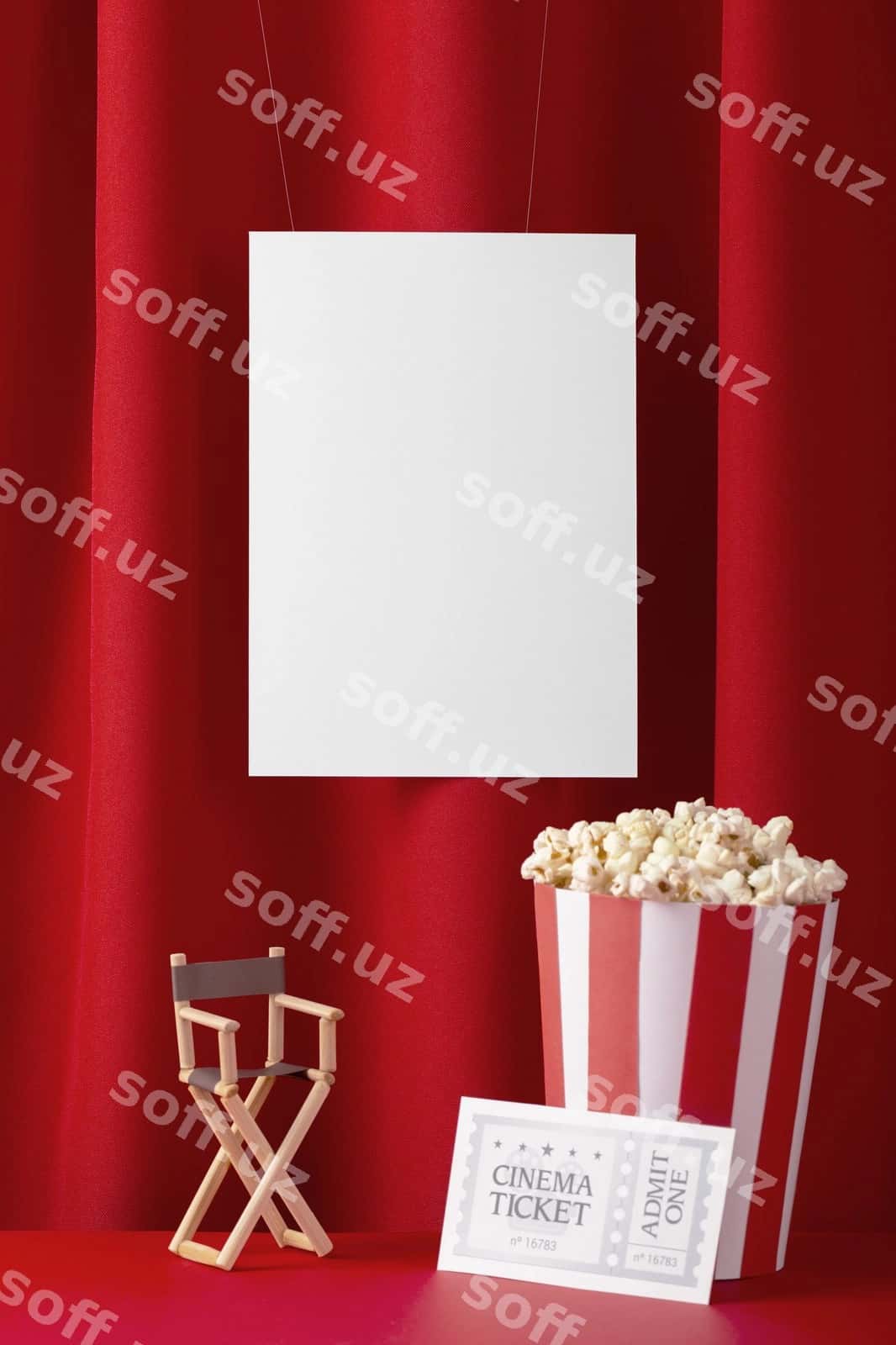 Plakat kino mukofotlari maketi dizayni | Poster movie awards mockup design 1