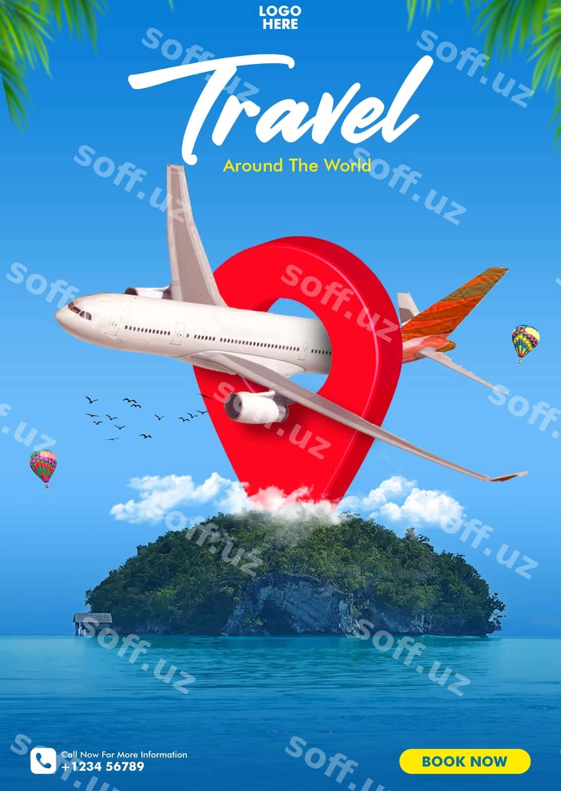 Plakat reklama dizayni sayohat agentligi | Poster promotion design travel agency 1
