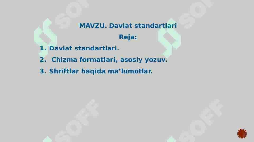 davlat standartlari