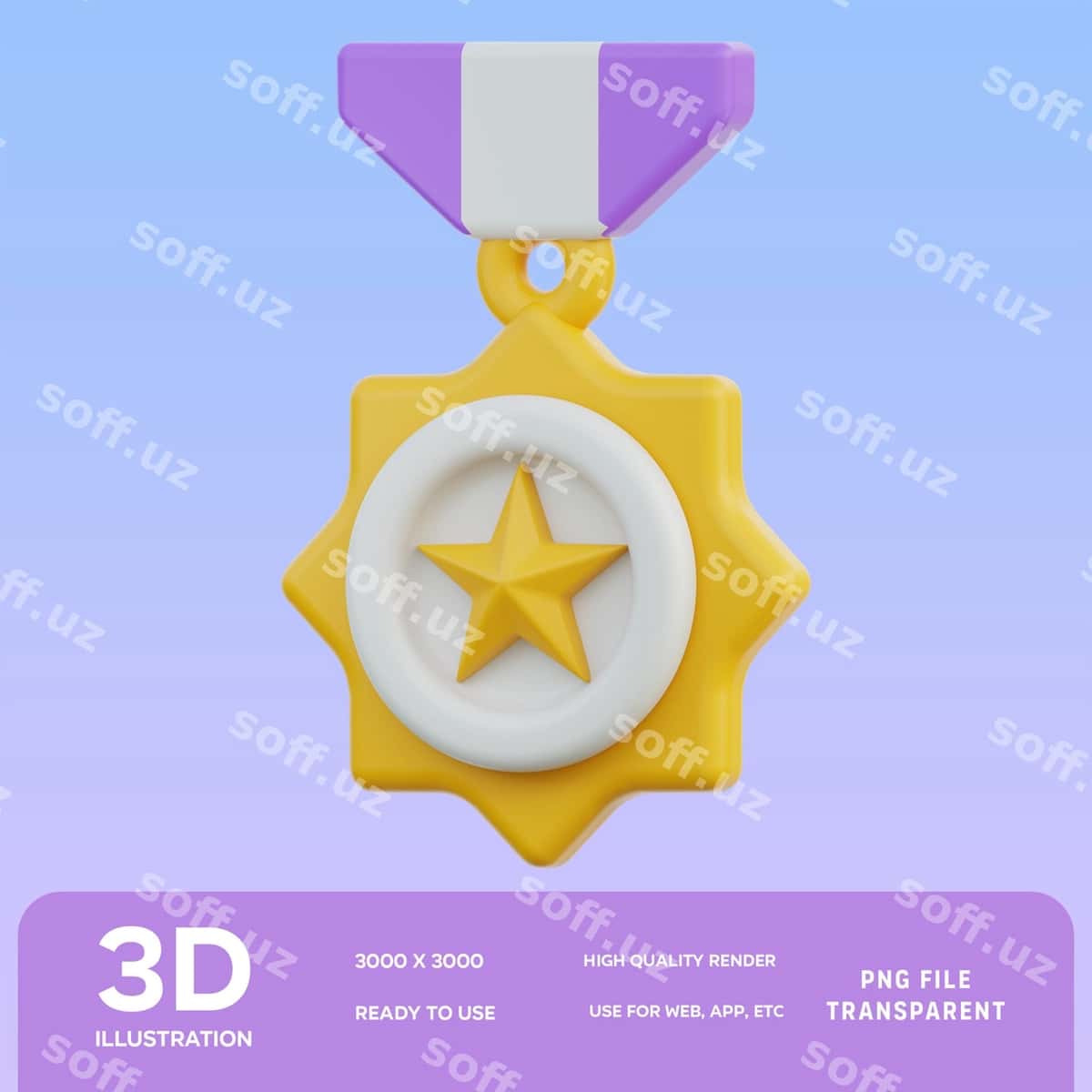 Psd badgе 3d illyustratsiyasi | Psd badge 3d illustration 1