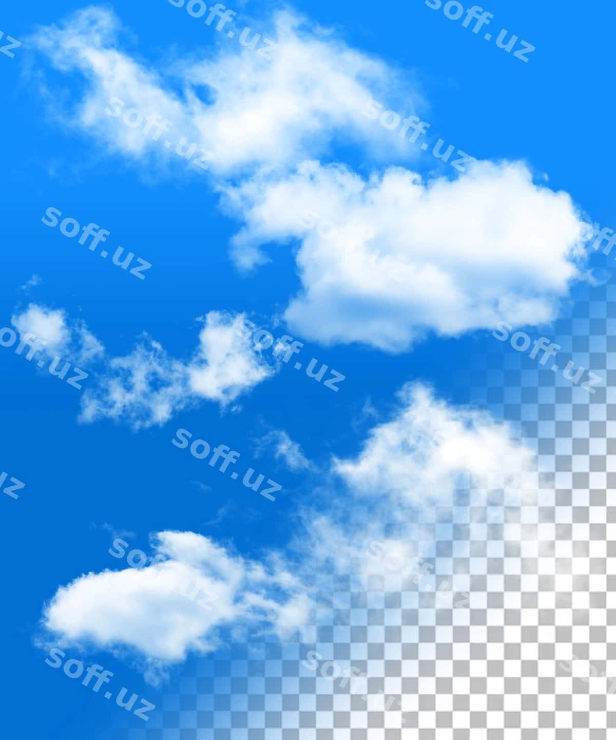 Psd shaffof png bulut 3d renderi | Psd transparent png cloud 3d rendre 1
