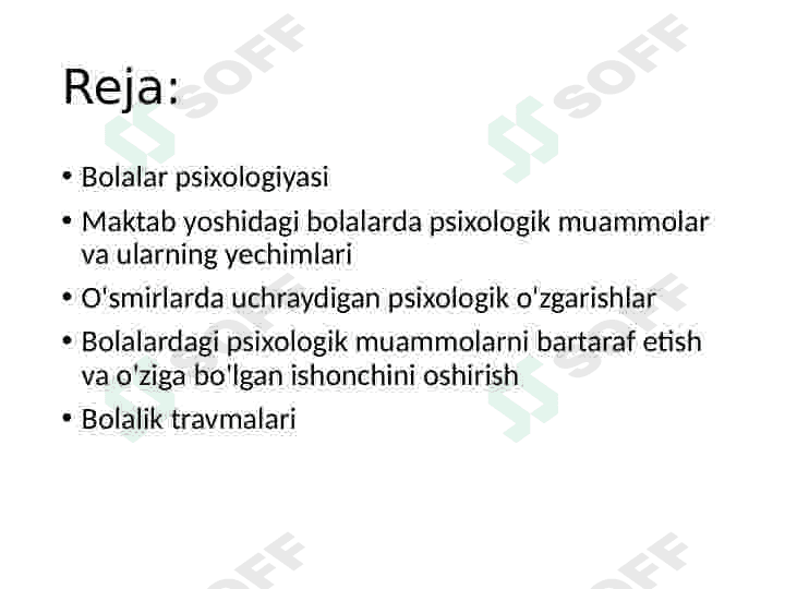 Bolalardagi psixologik muammolar 2