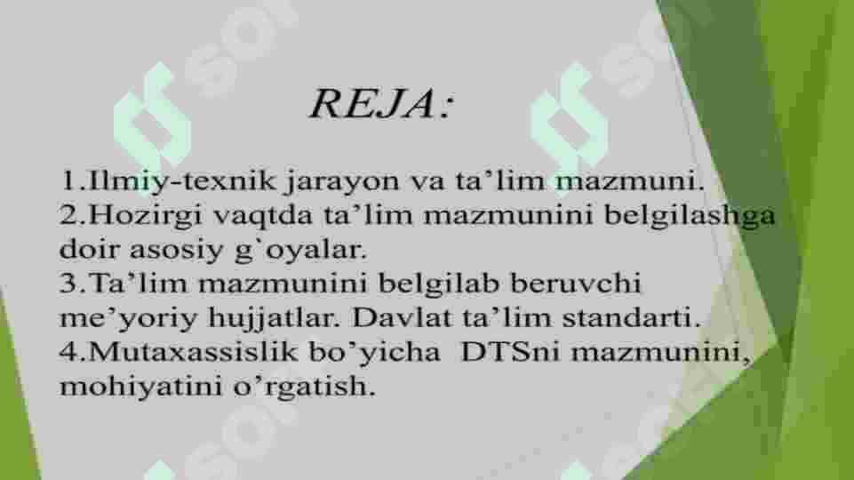 Ta'lim mazmuni 2