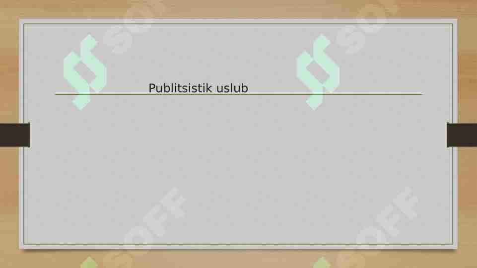 Publitsistik uslub