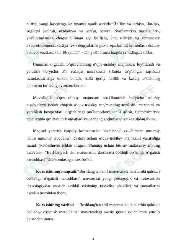 BOSHLANG'ICH SINFLARDA QOLDIQLI BO'LISHNI O'RGATISH METODIKASI 4