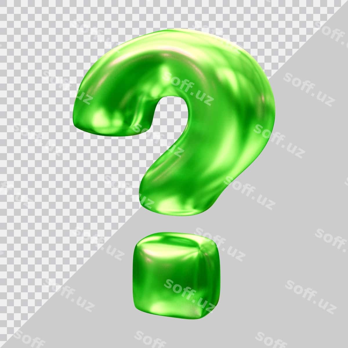 Savol belgisi 3d render | Question mark symbol 3d render 1