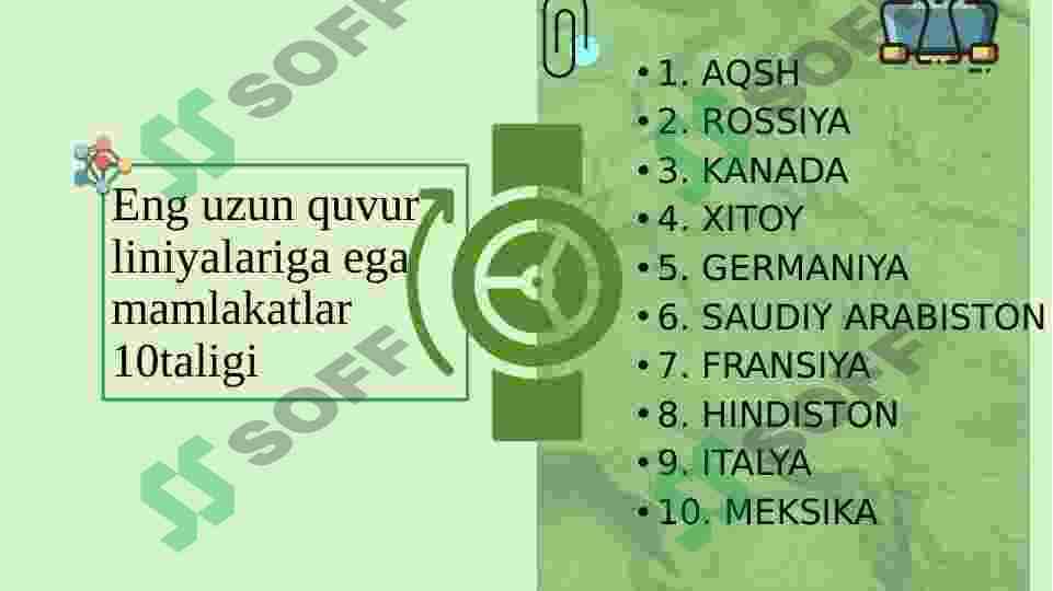 logistikada quvur va elektr energiya  jarayonini tashkil etish 5