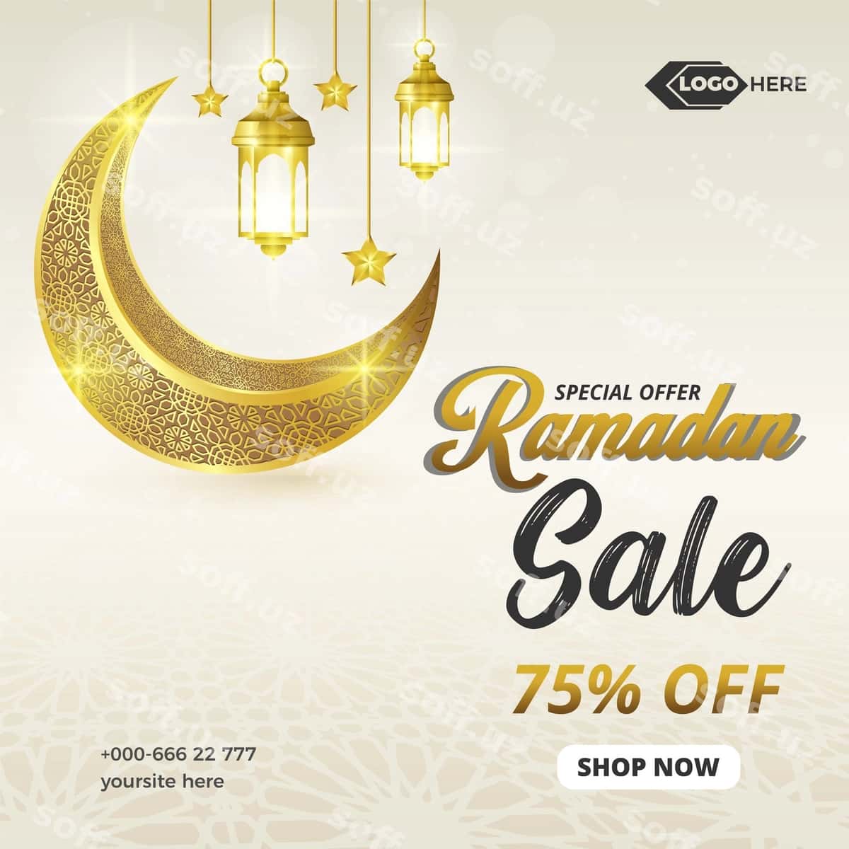 Ramazon aksiya banneri | Ramadan sale banner 1