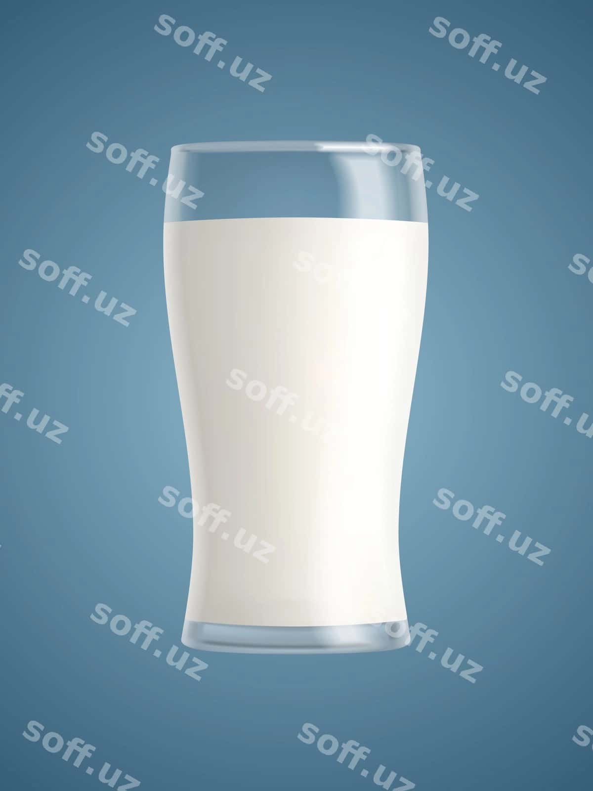 Realistik shisha sut ko'k | Realistic glass milk blue 1