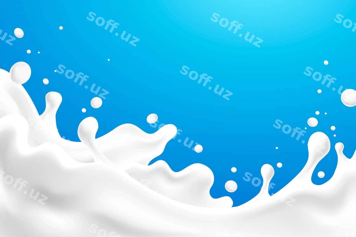 Haqiqiy sut foni | Realistic milk background 1
