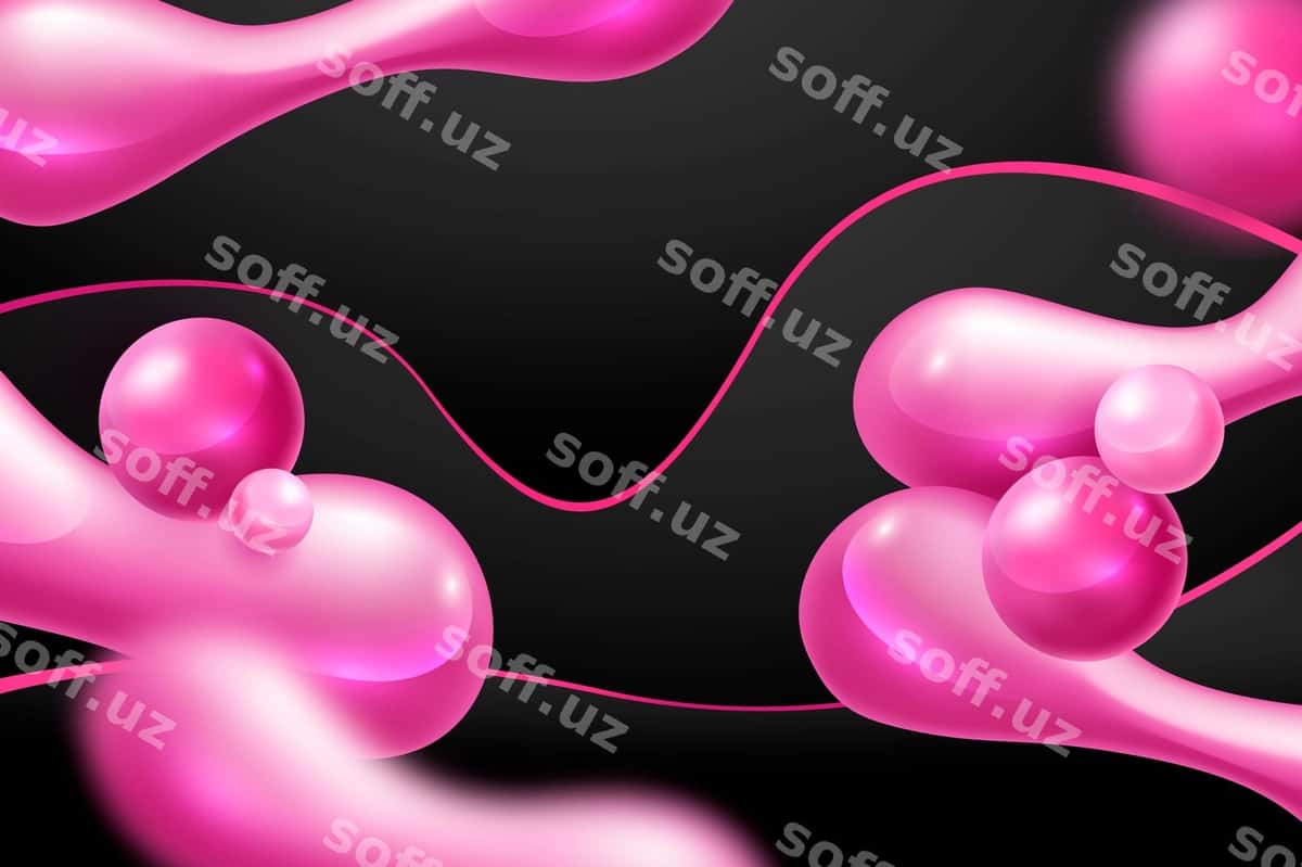 Realistik pushti qora fonda | Realistic pink black background 1