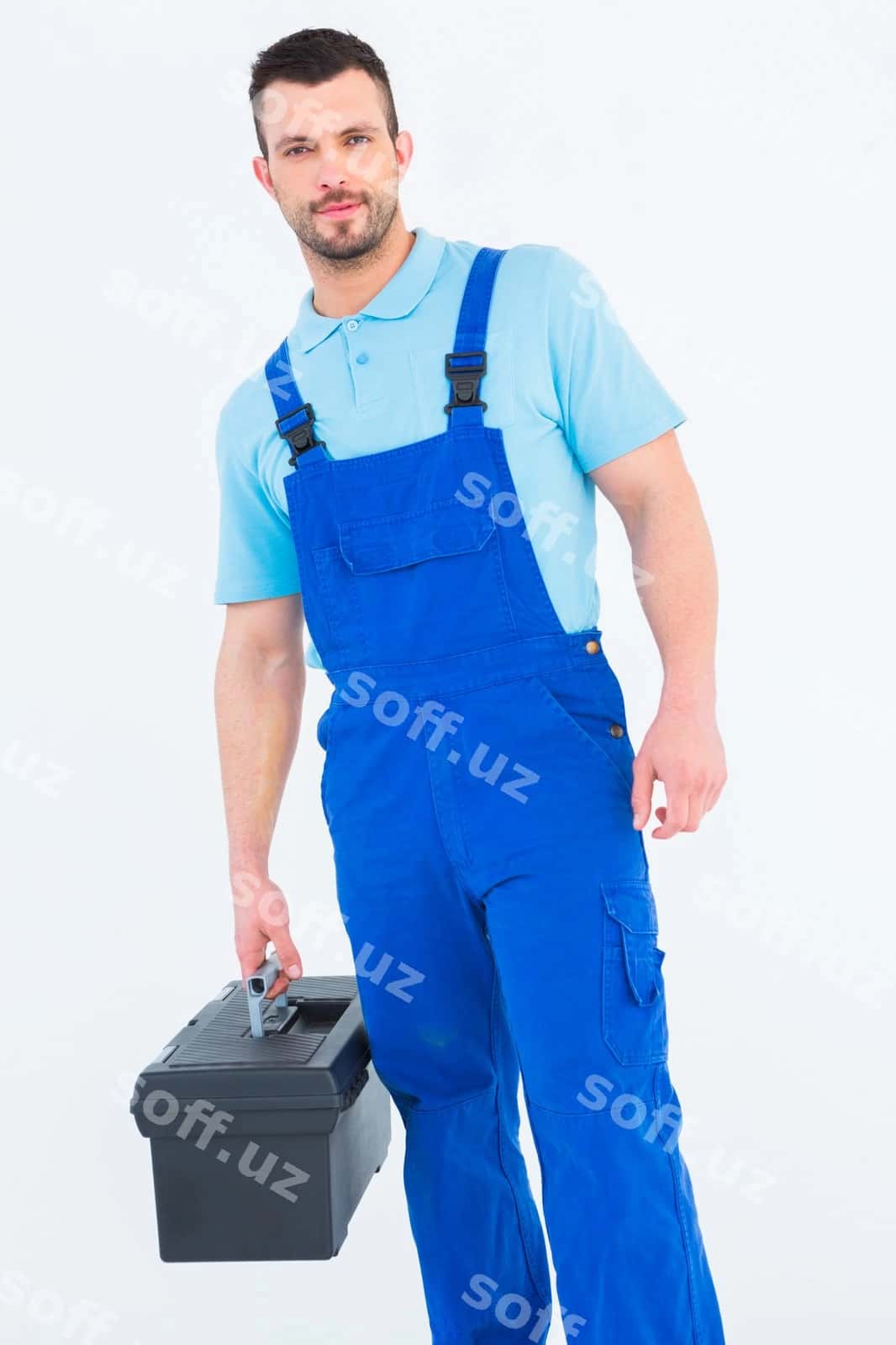 Taminotchi asboblar qutisi bilan | Repairman with toolbox 1