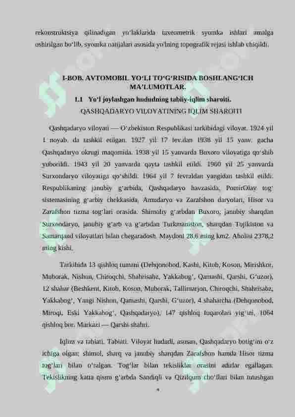 Avtomobil yoʻllarini qurish 4
