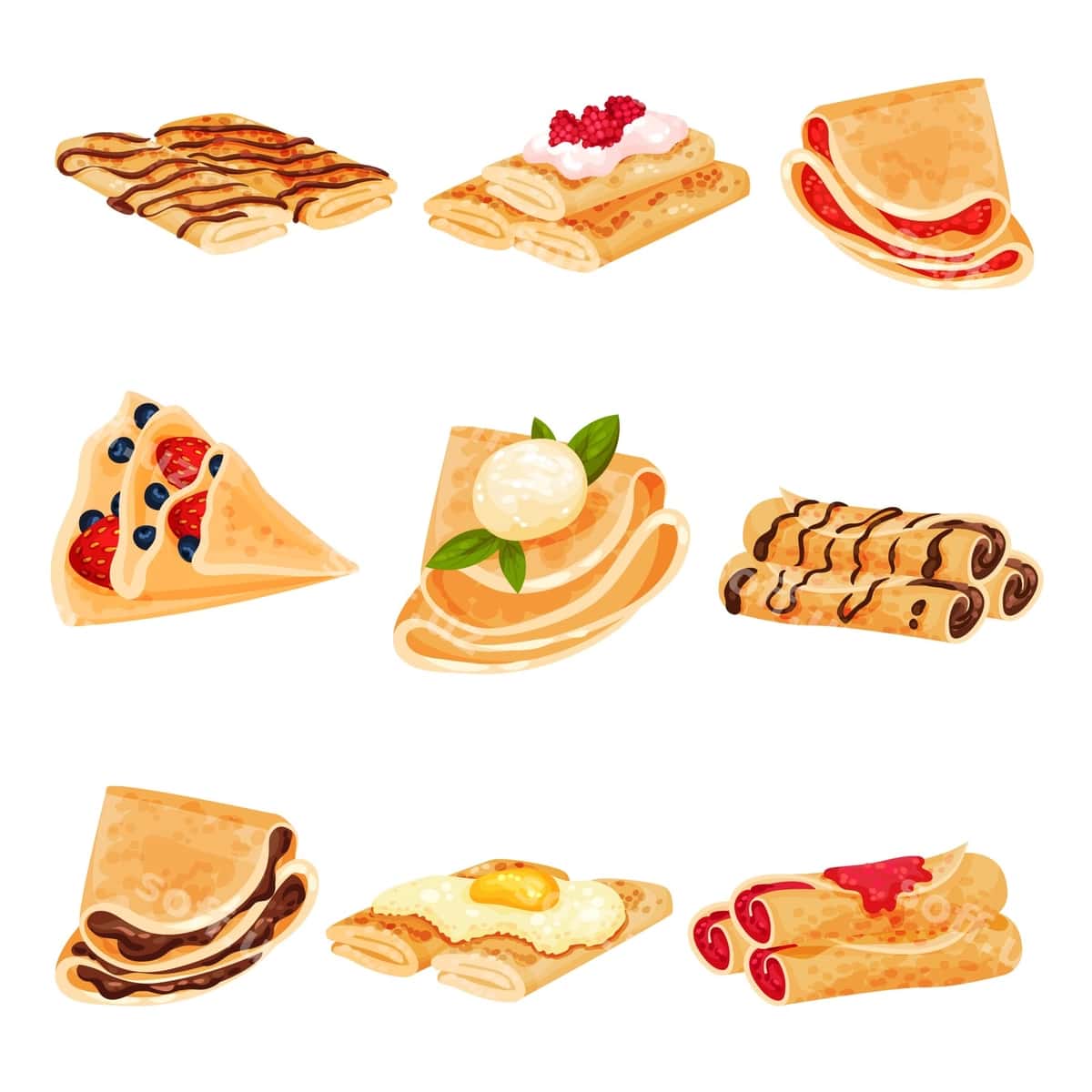 Oʻrnat syrniki shakl aylanma uchburchak | Set pancakes shape roll triangle 1