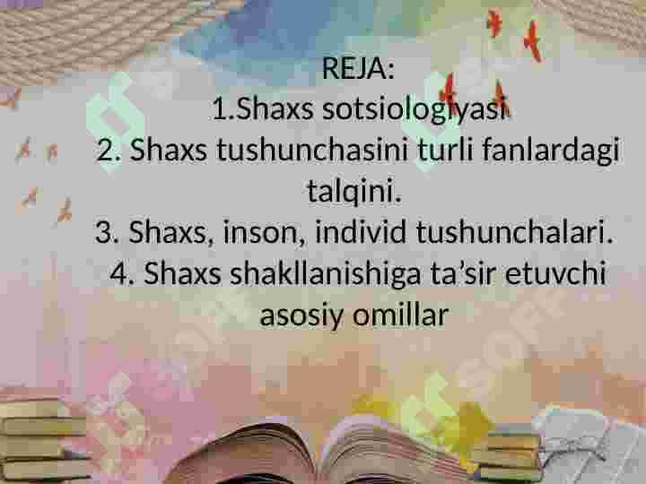 shaxs sotsiologiyasi 2
