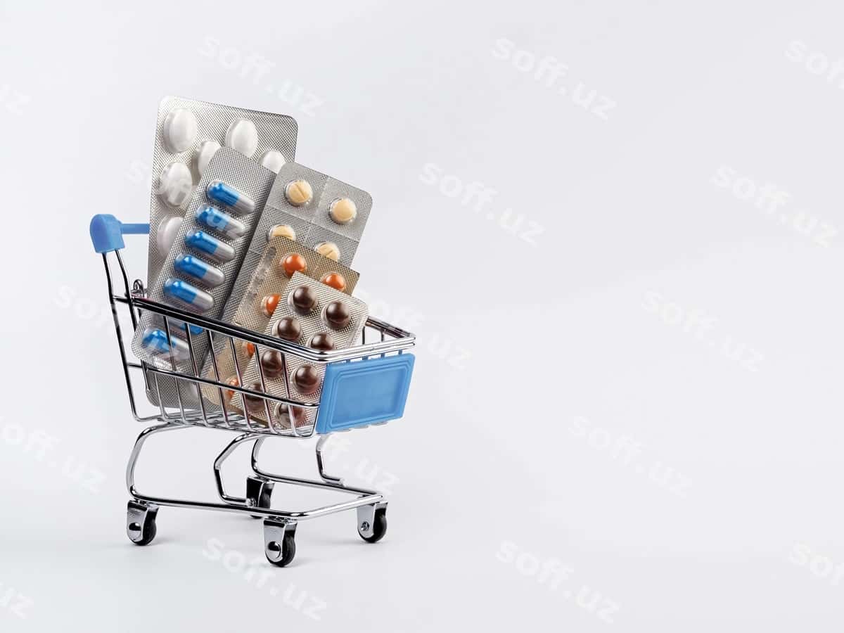 Tibbiy kapsulali xarid aravachasi | Shopping trolley with medical capsule 1
