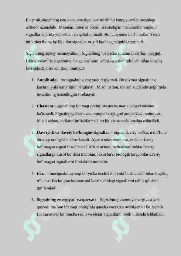 Signallar turlari 6
