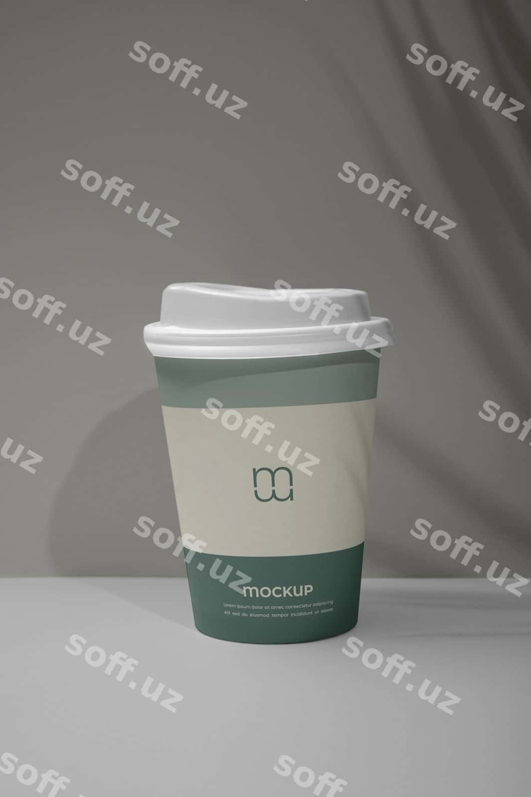 Bir marta ishlatiladigan stakanchik modeli | Single use disposable cup mock up 1
