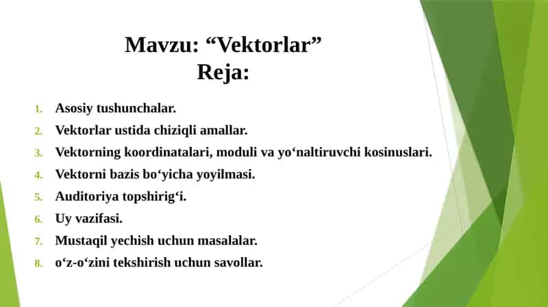Vektorlar 1