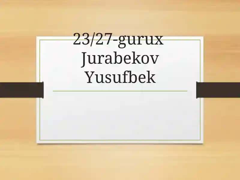 Iqtisodiy resurslar va ularni taqsimlash