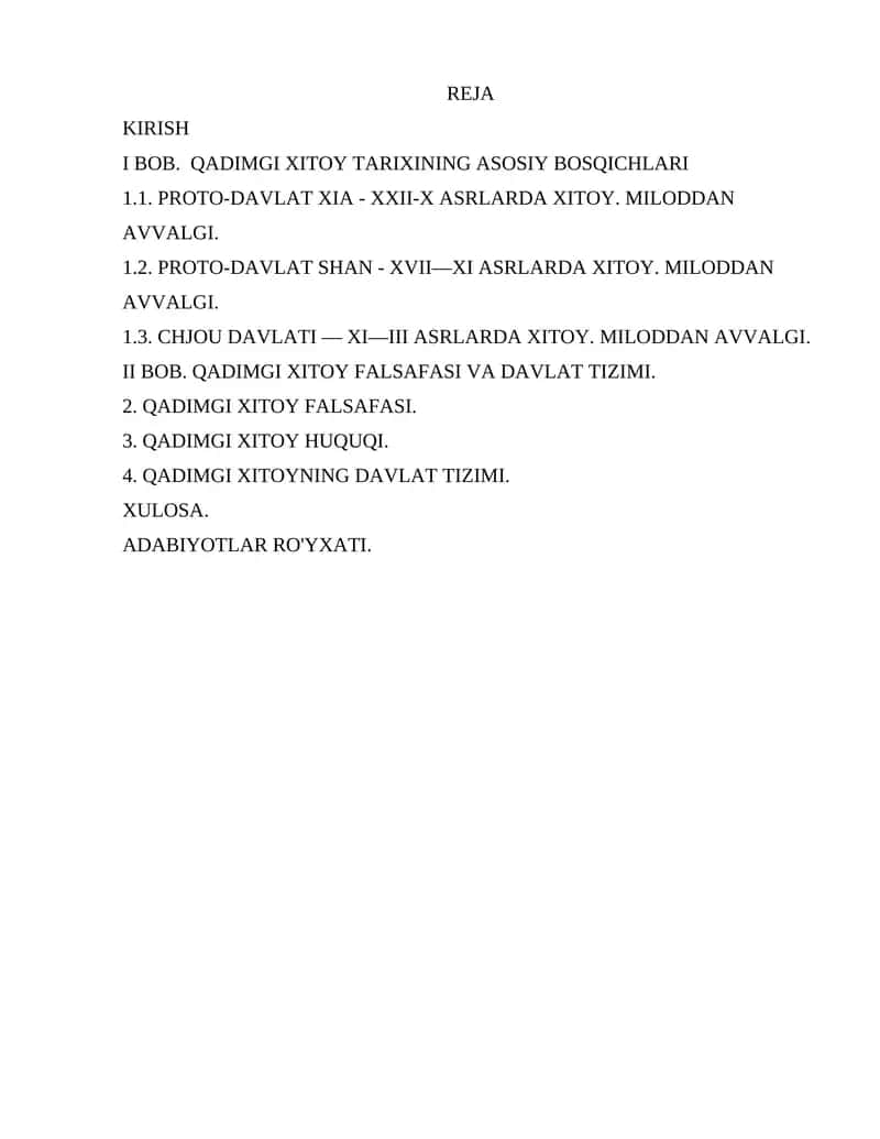 QADIMGI XITOY TARIXINING ASOSIY BOSQICHLARI 1