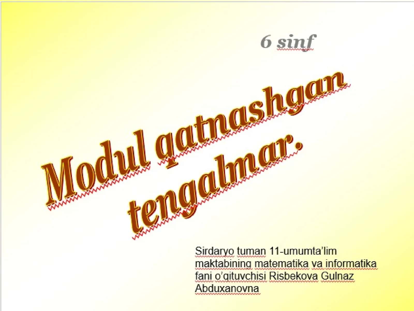 Tenglaamniyeching 1