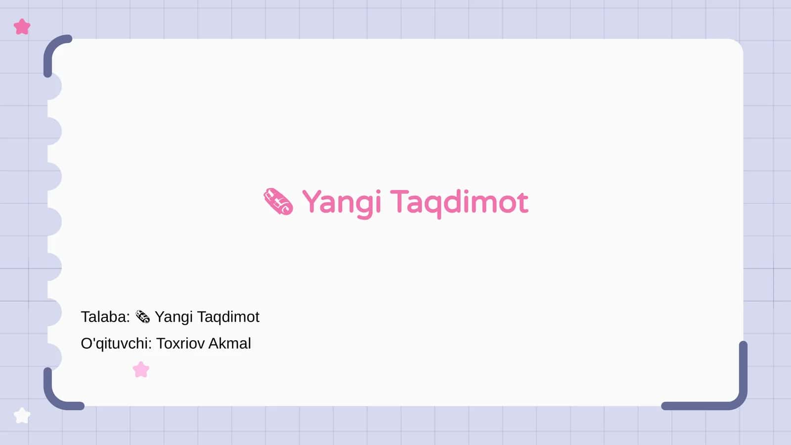 Yangi Taqdimot 1