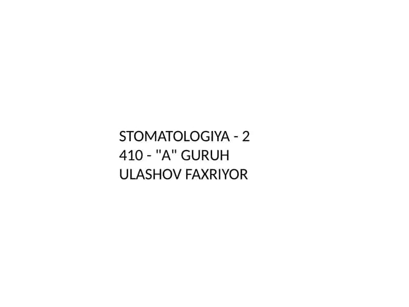 STOMATOLOGIYA-2 1