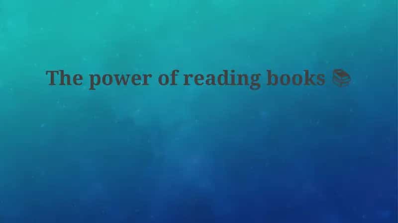 Reading books 1