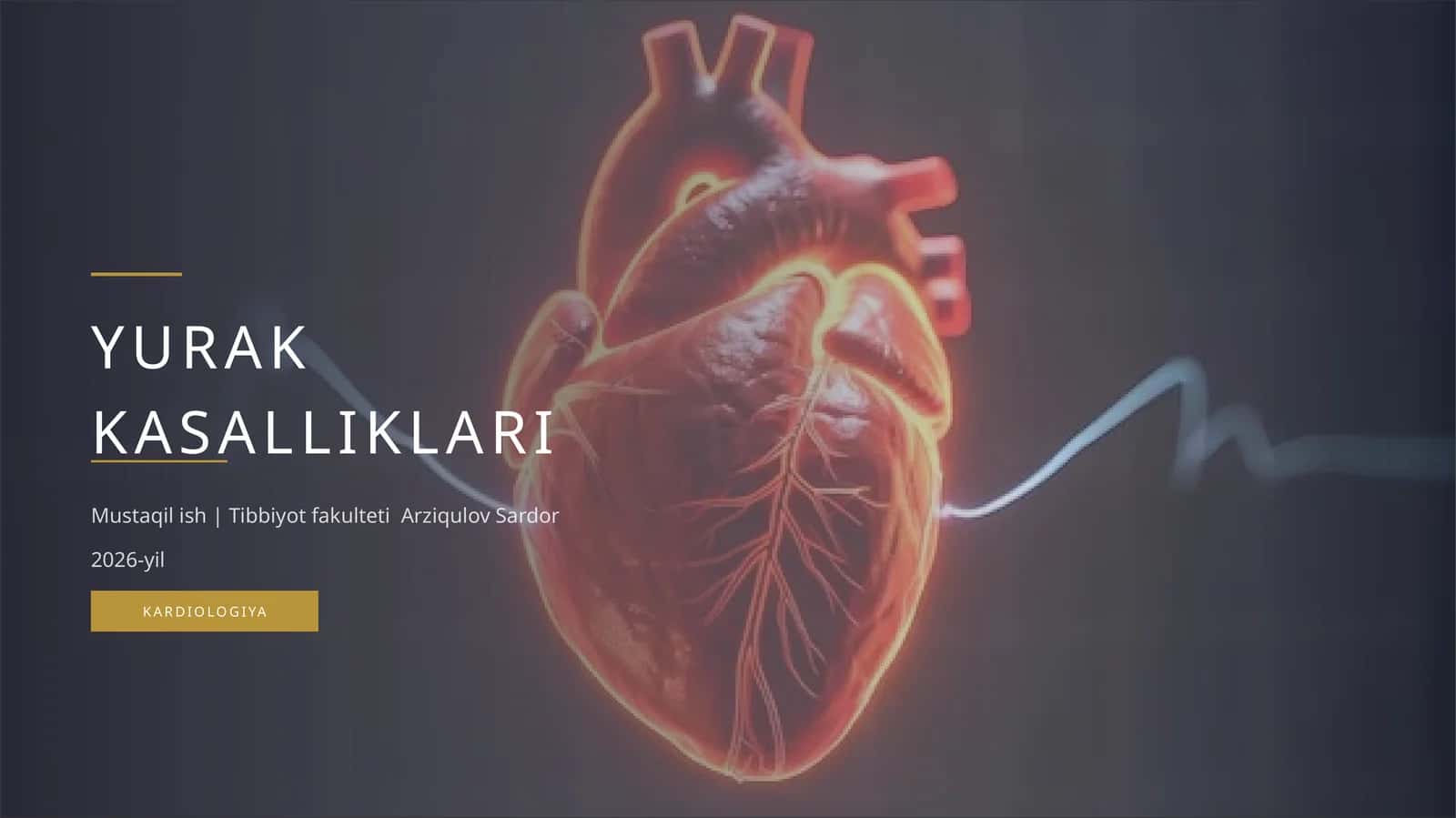 Tibbiyot talabalari uchun profissional mustaqil ish 1