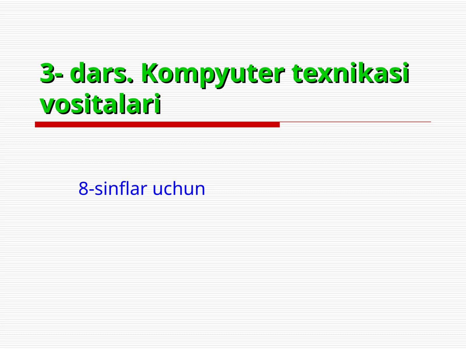 Kompyuter texnikasi vositalari 1