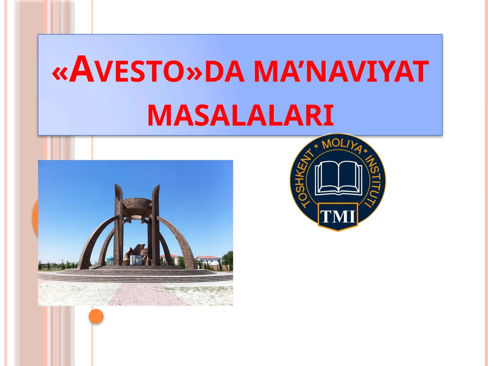 "Avesto"da ma’naviyat masalalari 1