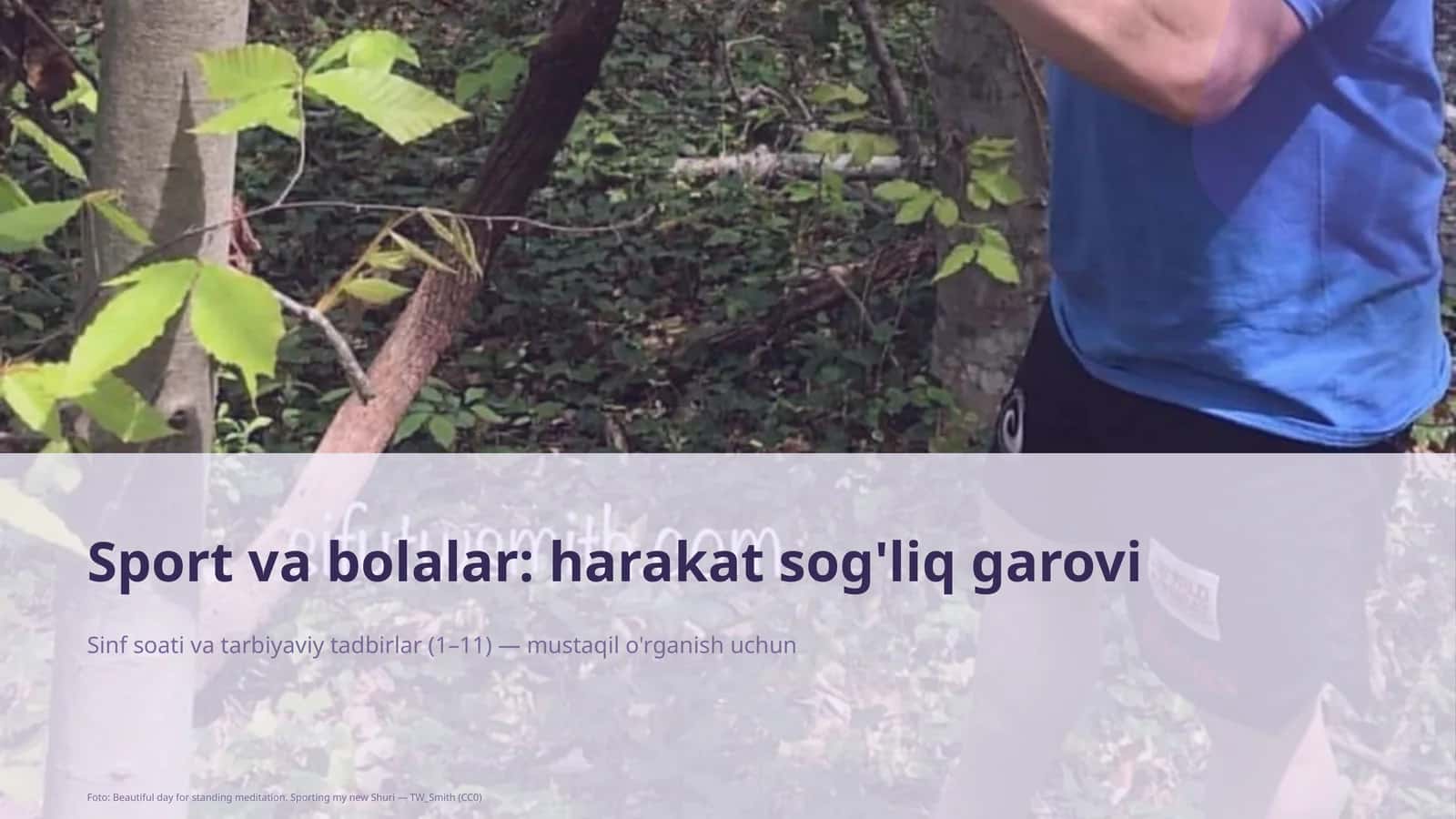 Sinf soati va tarbiyaviy tadbirlar 1