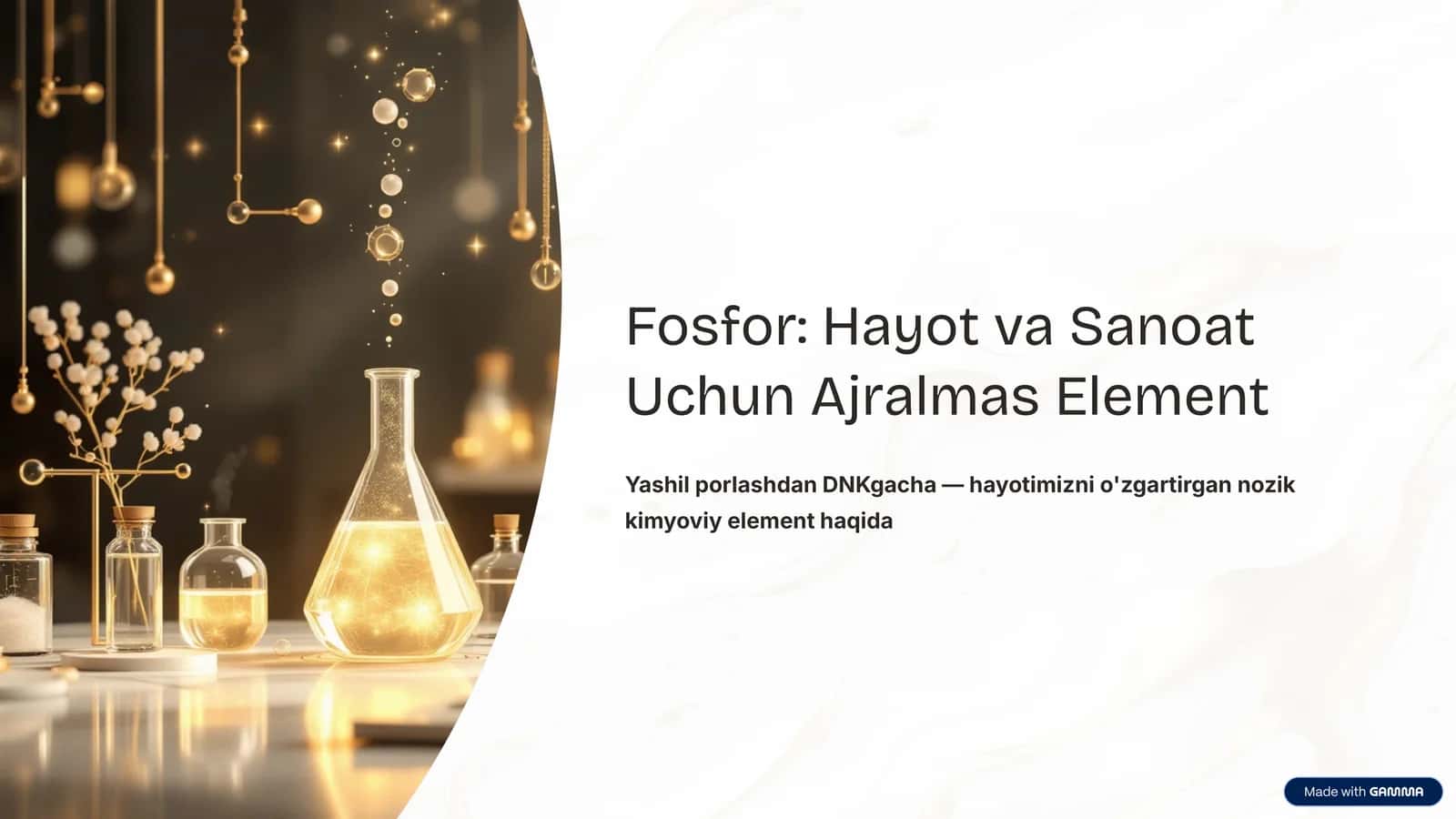 Kimyo fani fosfor mavzusida taqtimot 1