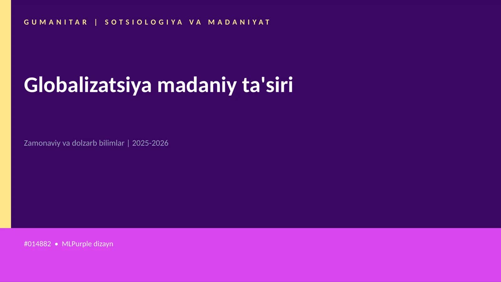 Globalizatsiya madaniy ta'siri 1