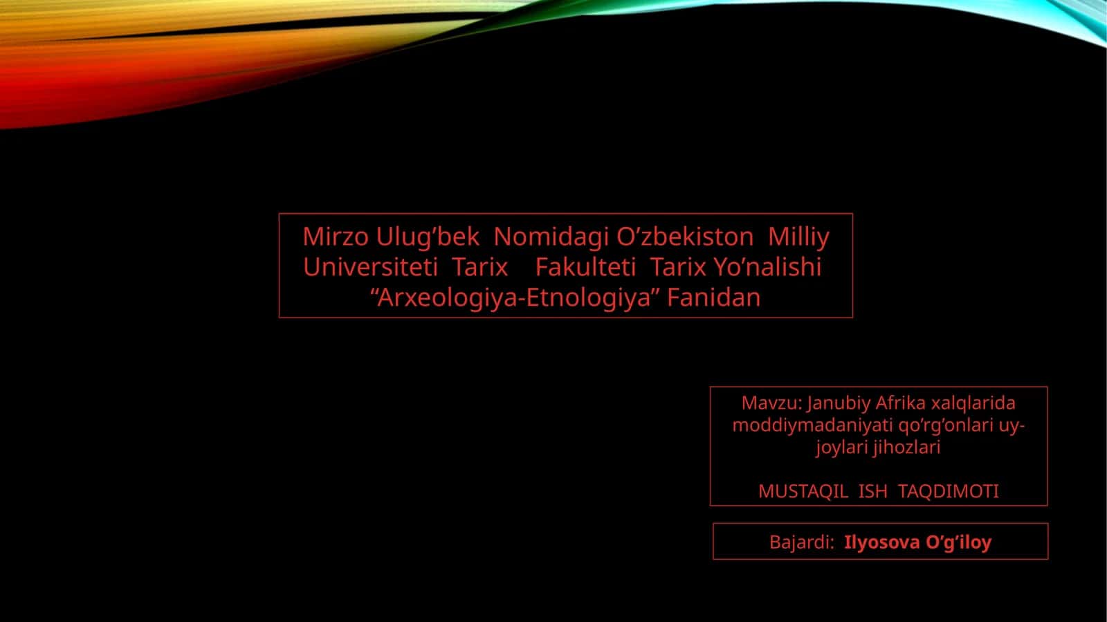 Janubiy Afrika xalqlari dasturiy madaniyati 1