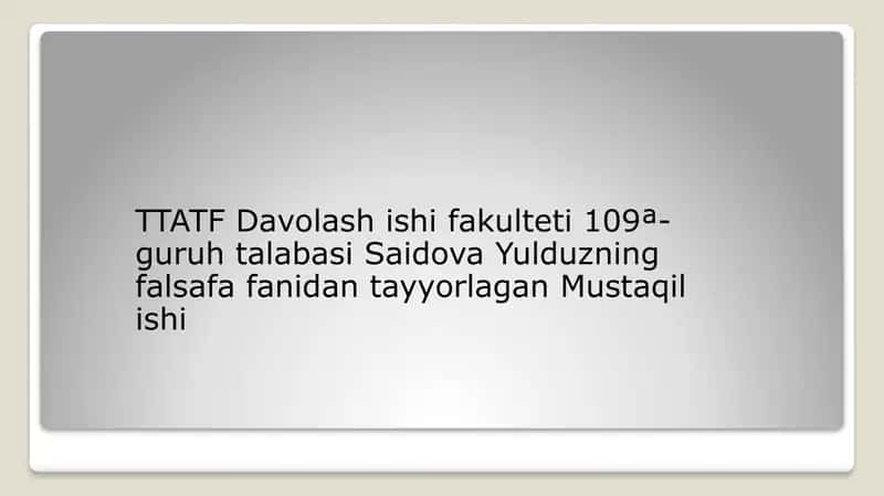ISLOM MADANIYATINING O’ZIGA XOSLIGI 1