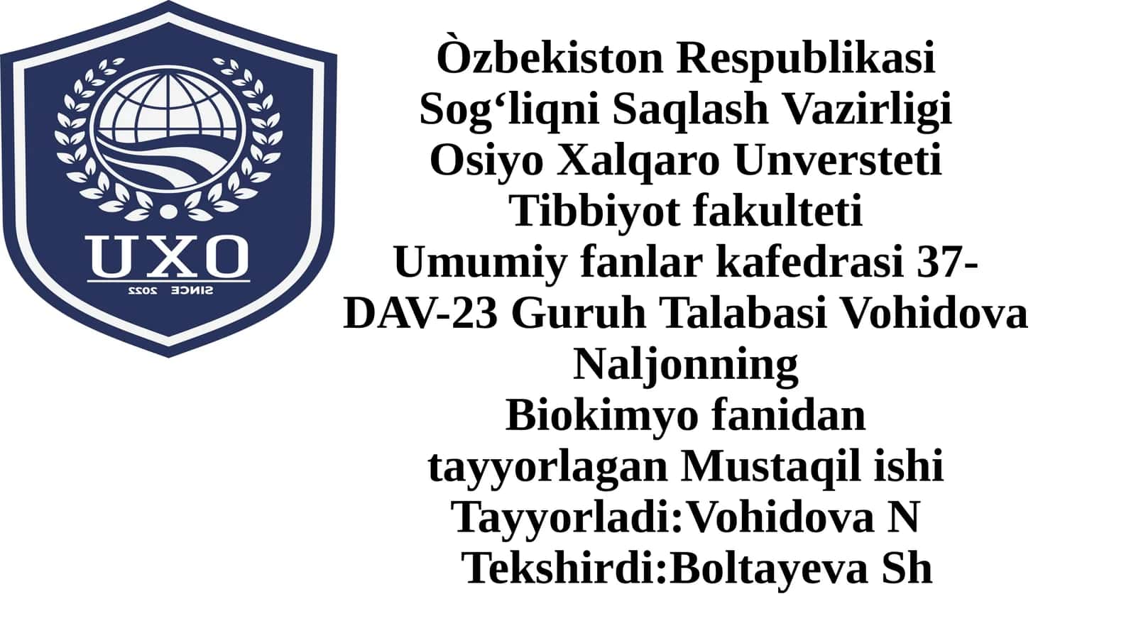 Sensor tizimlar faoliyatining biokimyoviy asoslari 1
