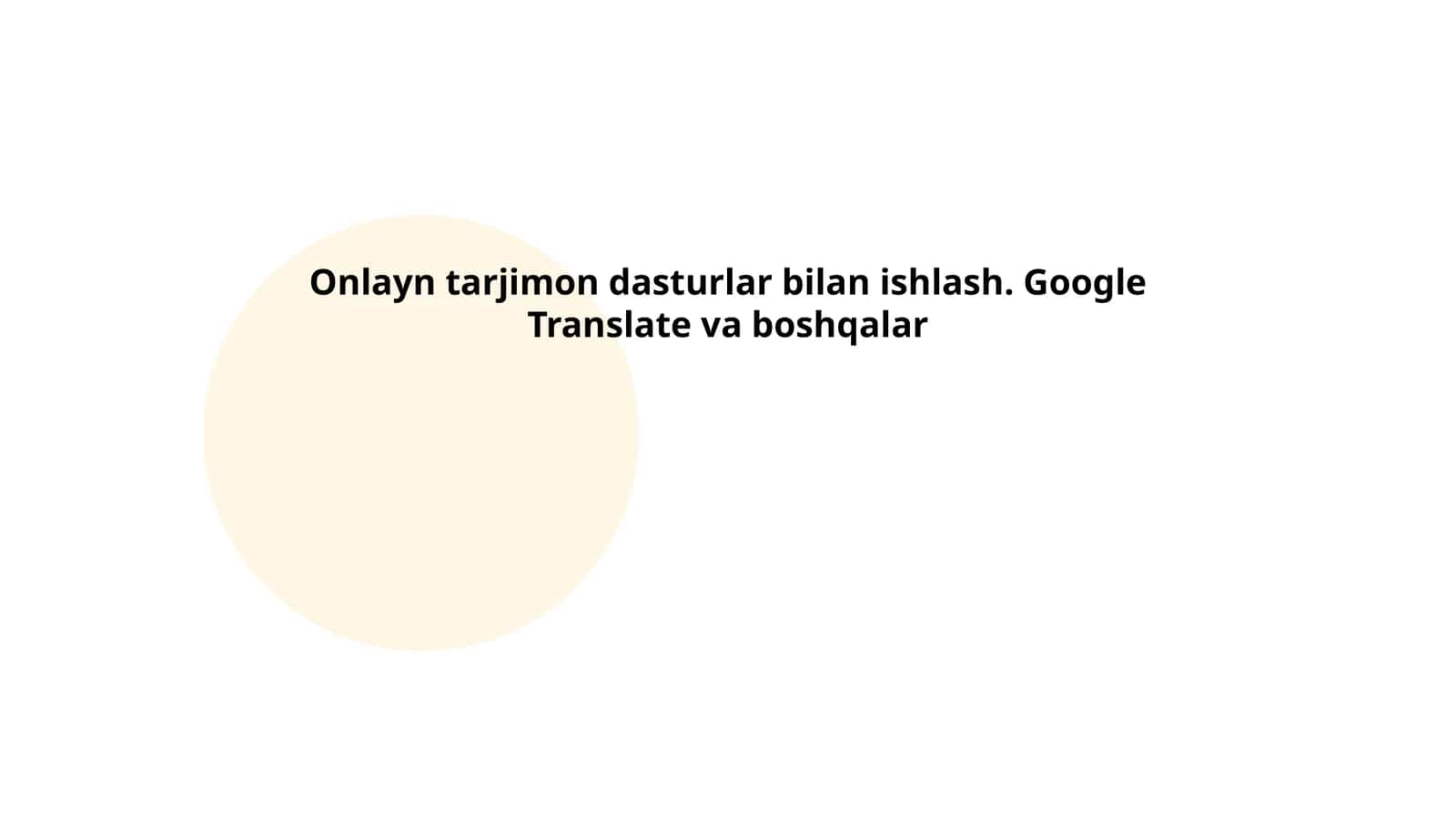 Onlayn tarjimon dasturlar 1