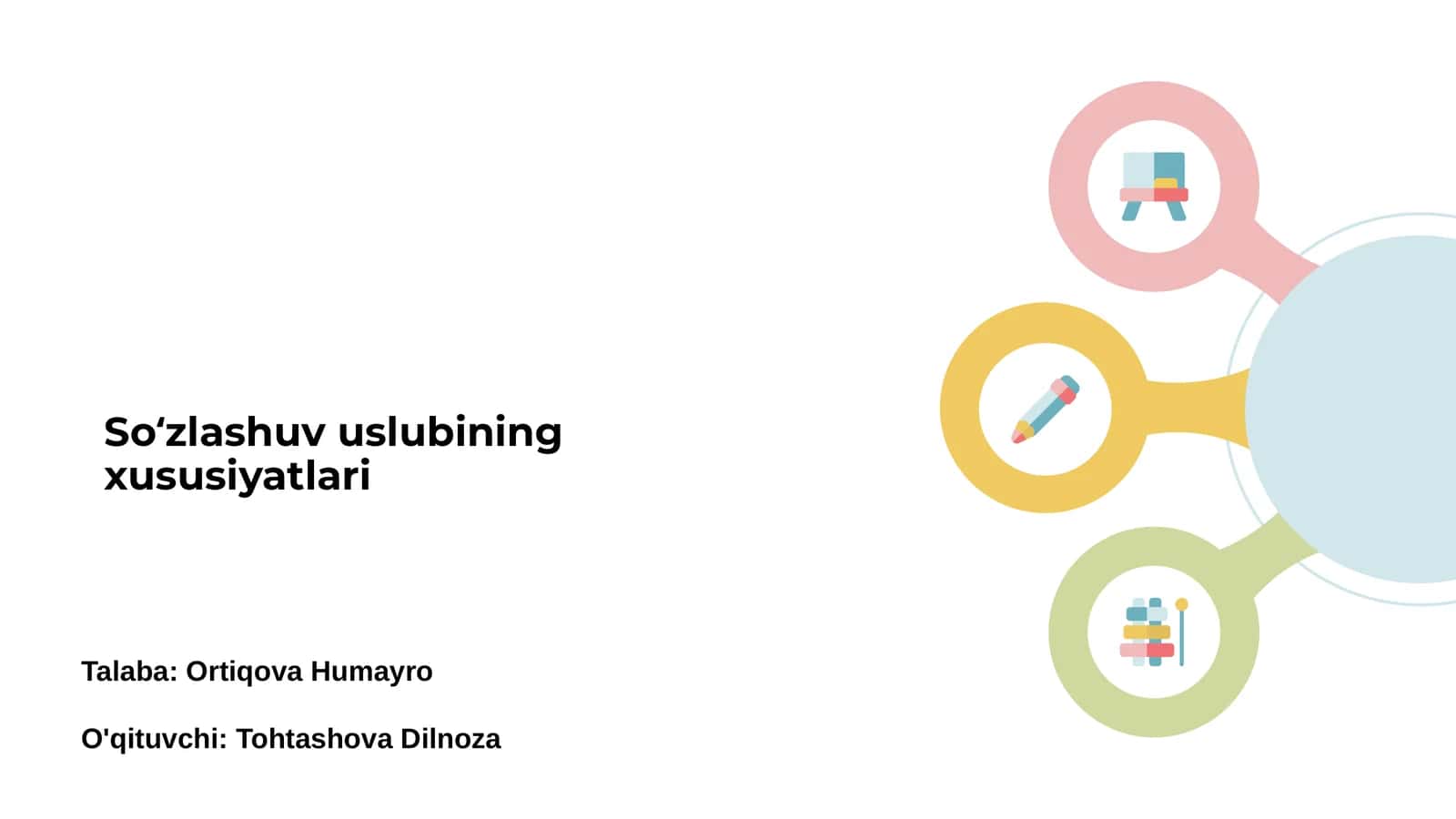 Soʻzlashuv uslubining xususiyatlari 1