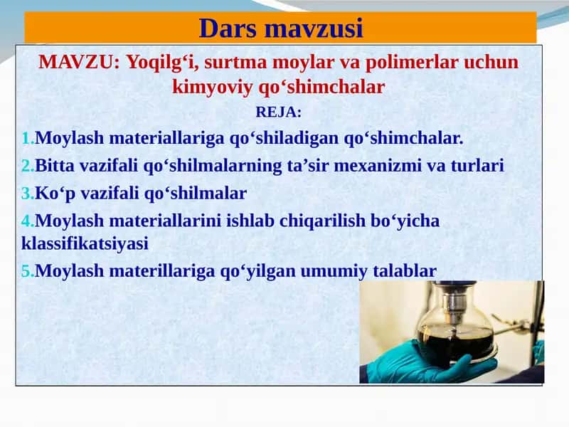 Kimyoviy qo‘shimchalar 1