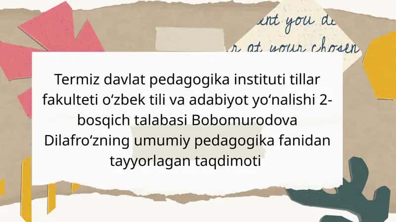Fuqarolik tarbiyasi 1